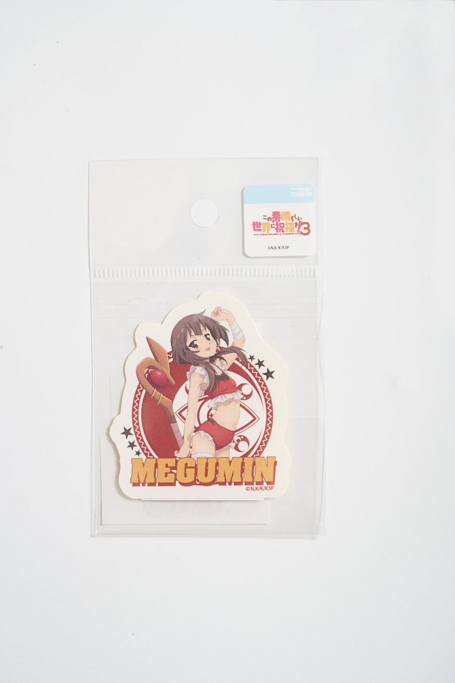 【KONO SUBARASHII SEKAI NI SYUKUFUKU WO!】 Megumin Mini Sticker