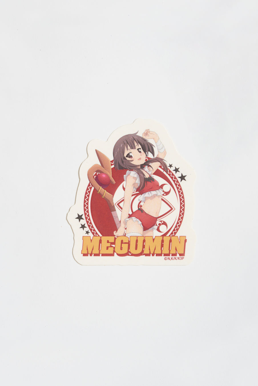 【KONO SUBARASHII SEKAI NI SYUKUFUKU WO!】 Megumin Mini Sticker